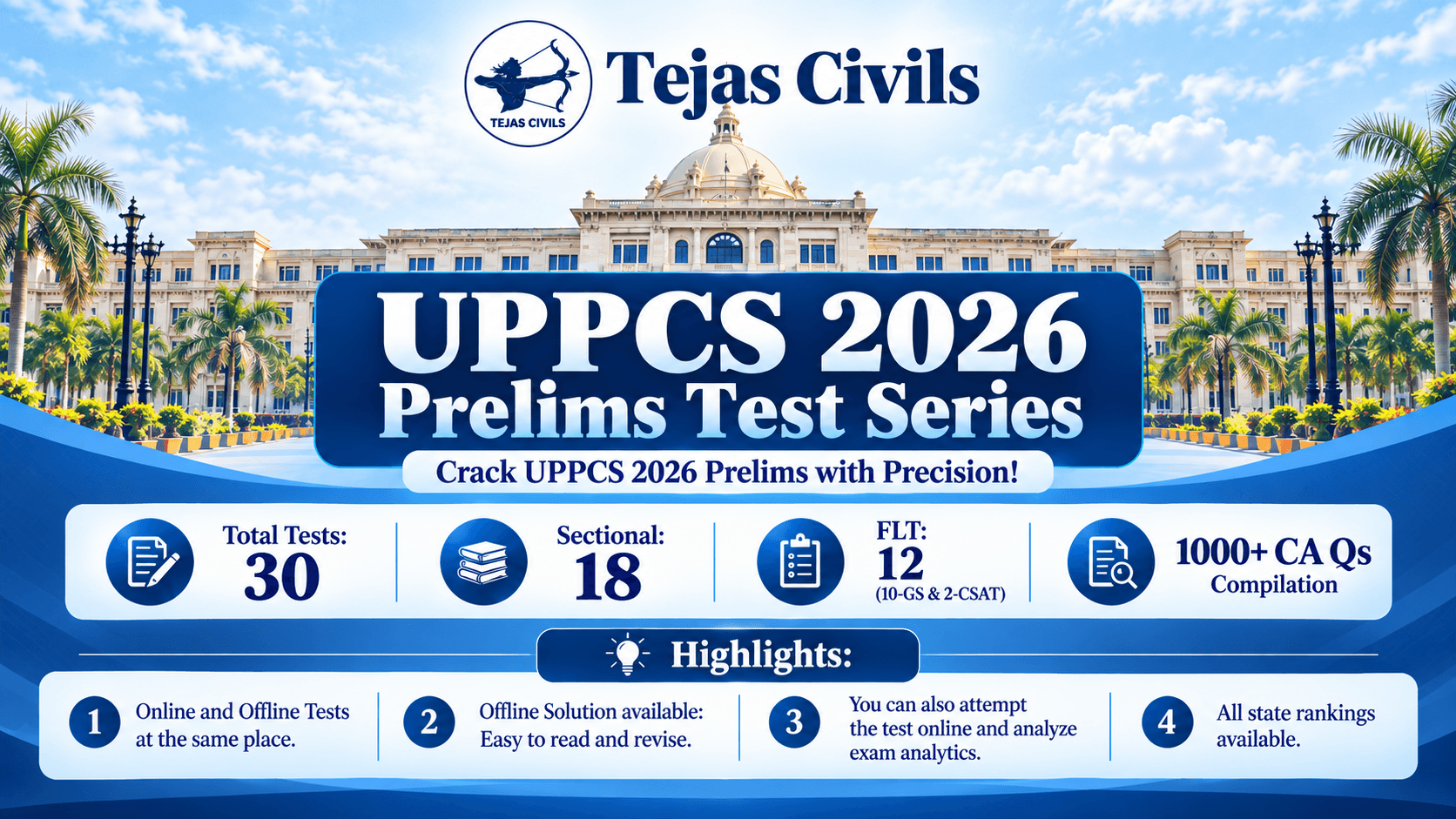 UPPCS 2026 Prelims Test Series